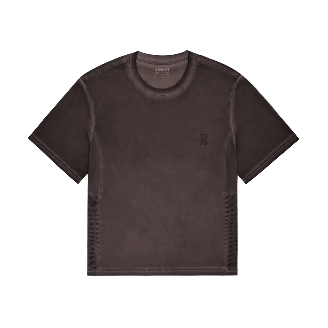 Bandit Men's FrioSoft Perforated Box Tee - Micro Geo Gradient - Espresso - AW26
