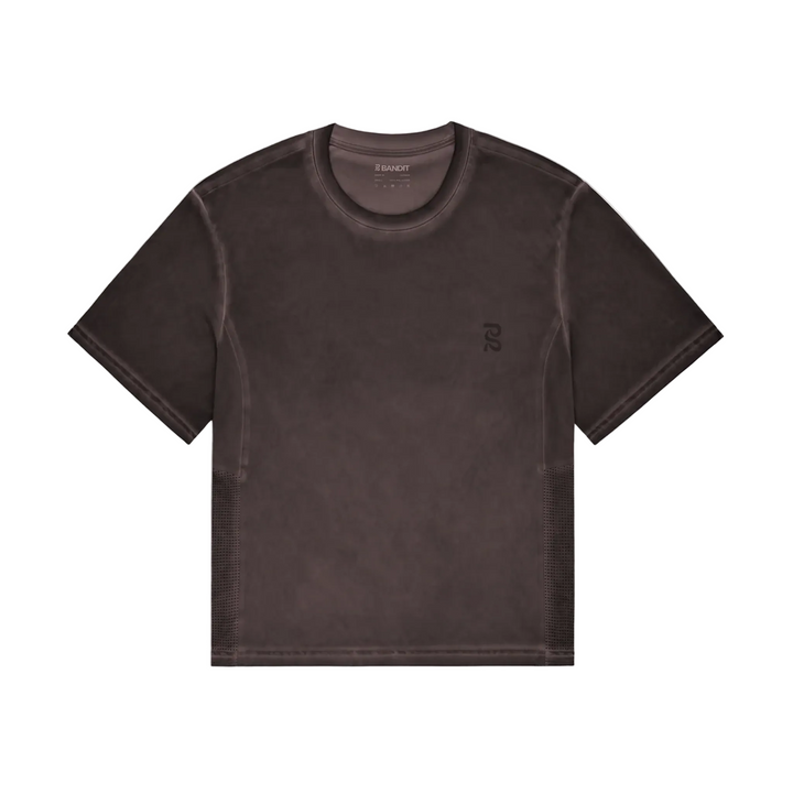 Bandit Men's FrioSoft Perforated Box Tee - Micro Geo Gradient - Espresso - AW26