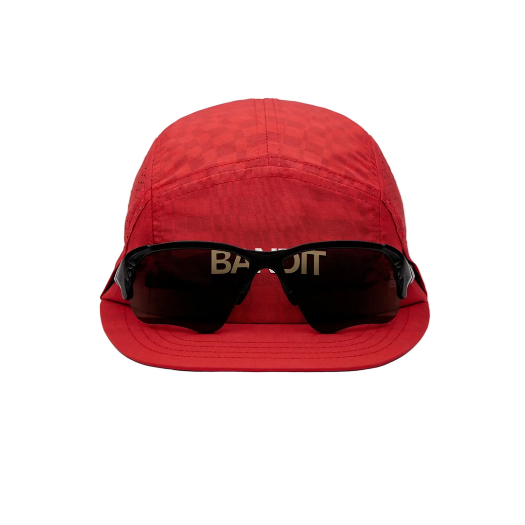 Bandit Nylon Humofit™ Run Hat with Sunglasses Holder - Oxide Red/Signal Red - AW26