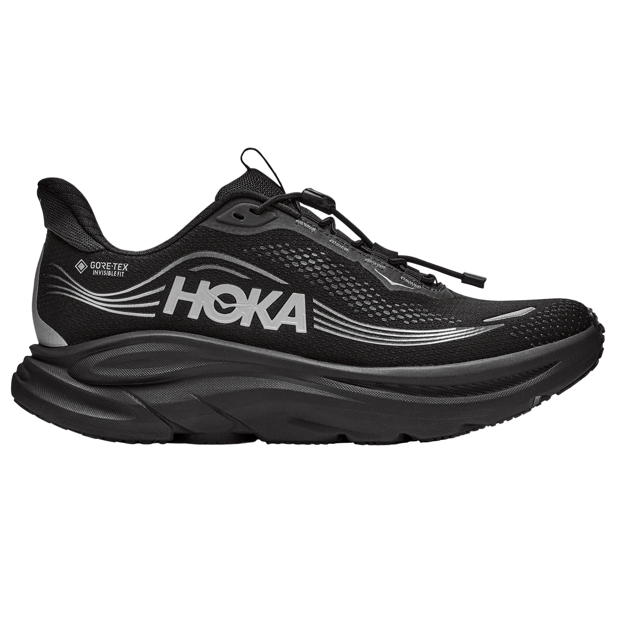 Hoka Womens Clifton 11 GTX - Black/Black - Neutral - AW26