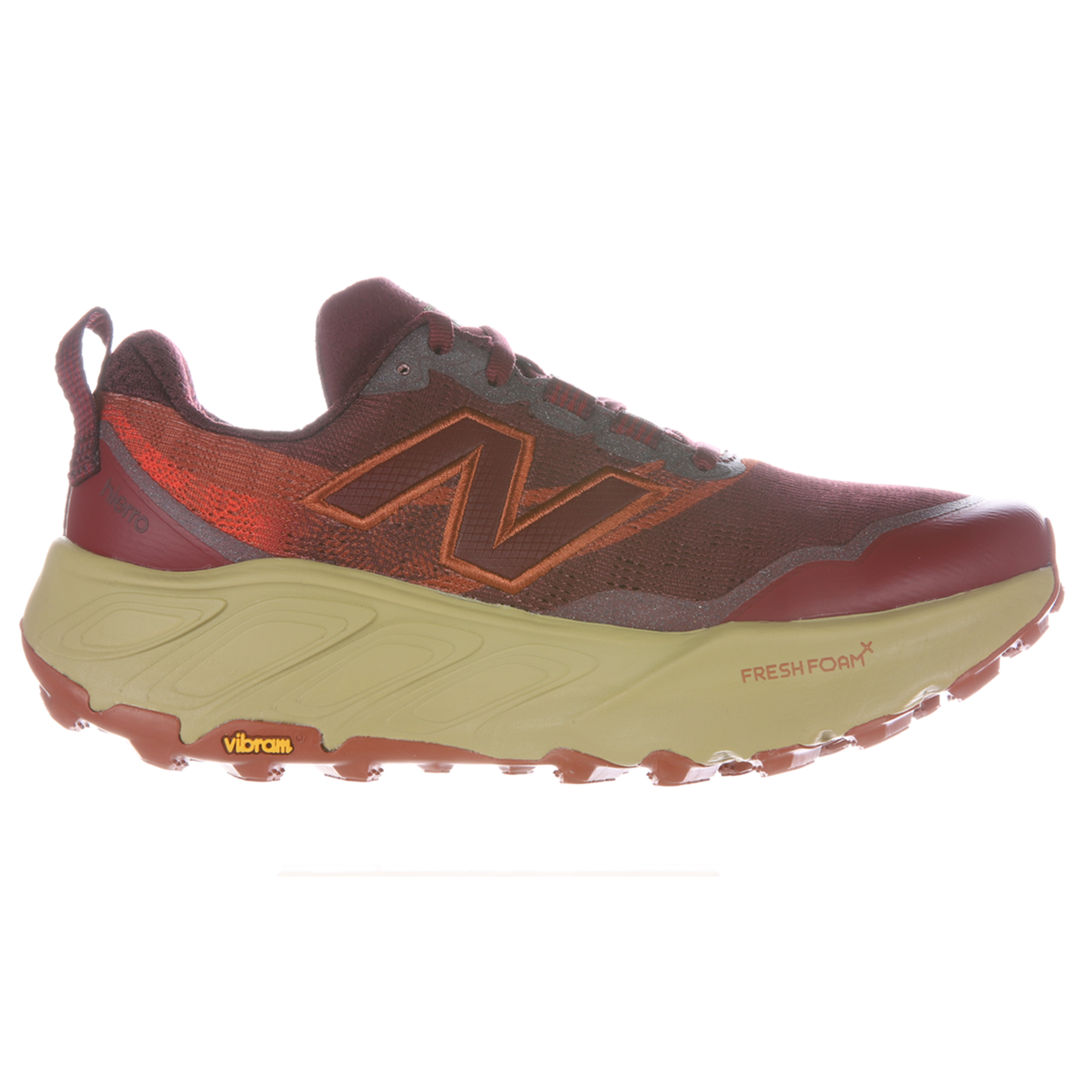 New Balance Womens Fresh Foam Hierro V9 - Mulled Wine/Neo Flame - AW26