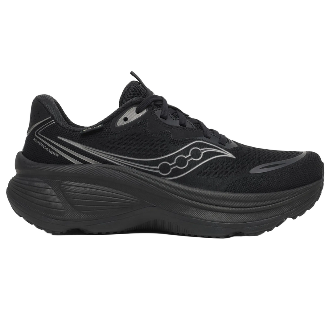 Saucony Mens Hurricane 26 GTX - Triple Black - Stability - AW26
