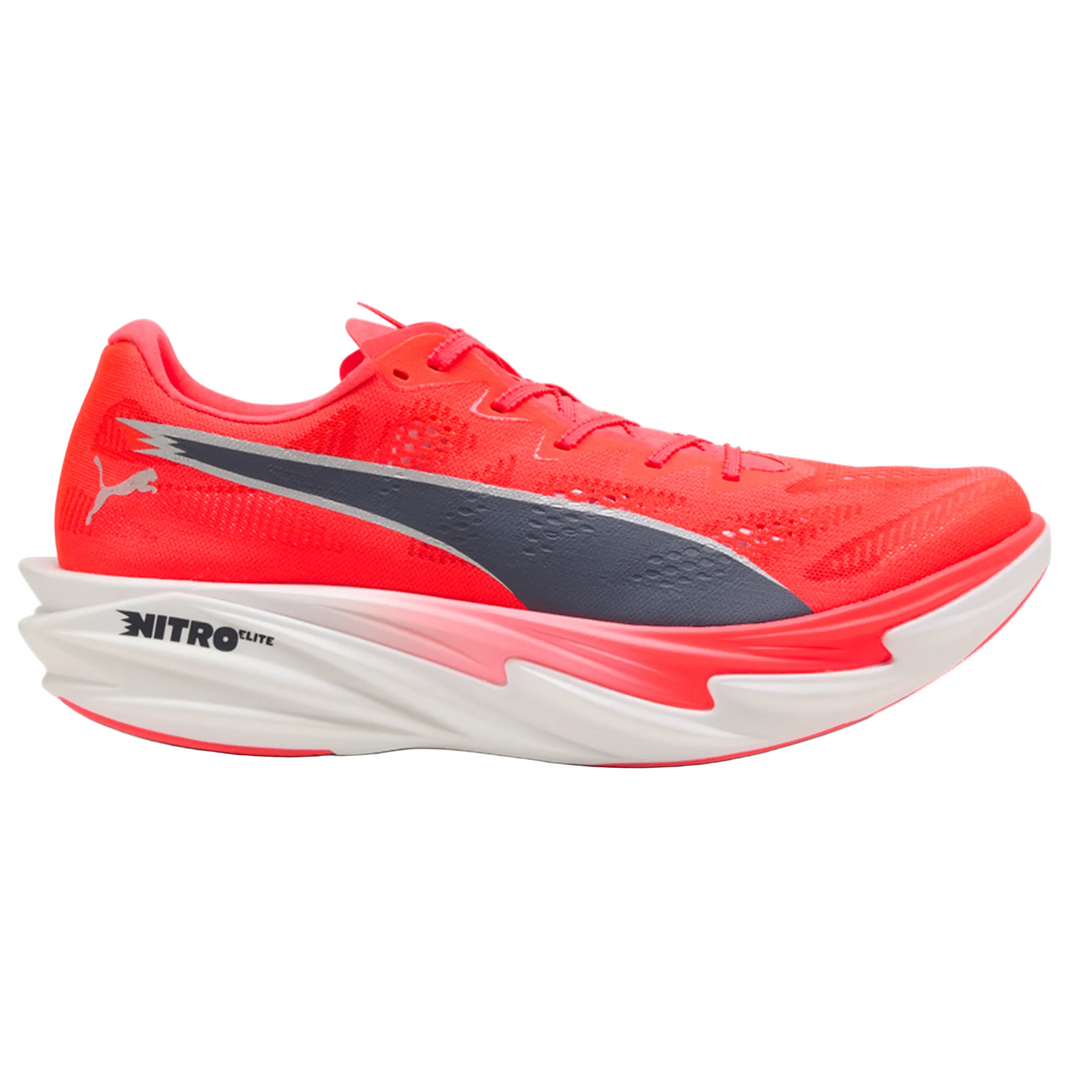 Puma Mens Deviate NITRO Elite 4 - Ultra Red/Inky Depths/Puma White - Neutral - AW26