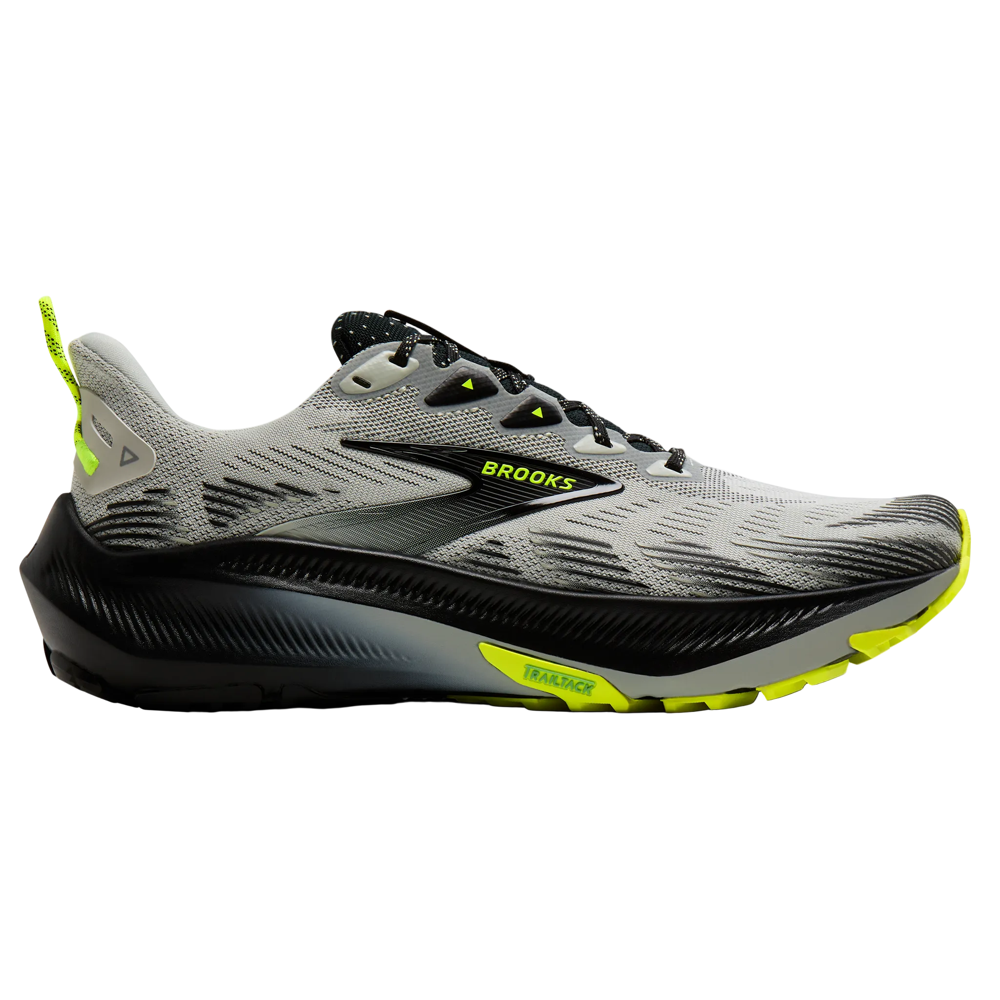 Brooks Mens Ghost Trail - Grey/Black/Nightlife - Trail - AW26