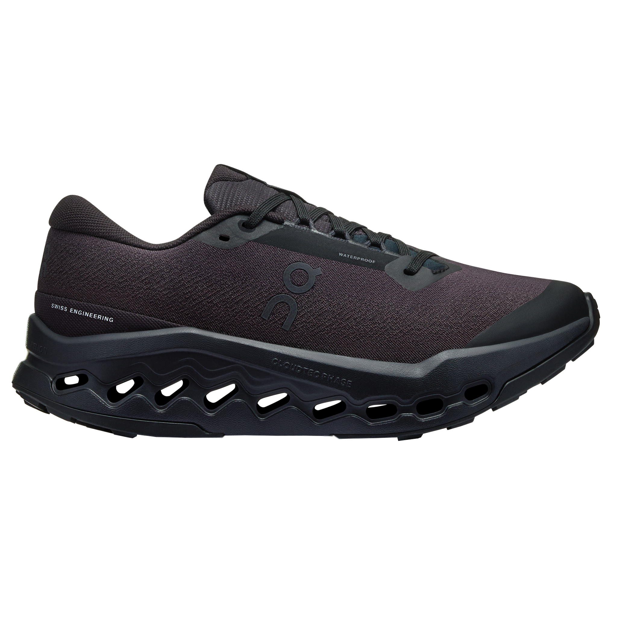 ON Womens Cloudsurfer Trail 2 WP - Black/Black - Trail - AW25
