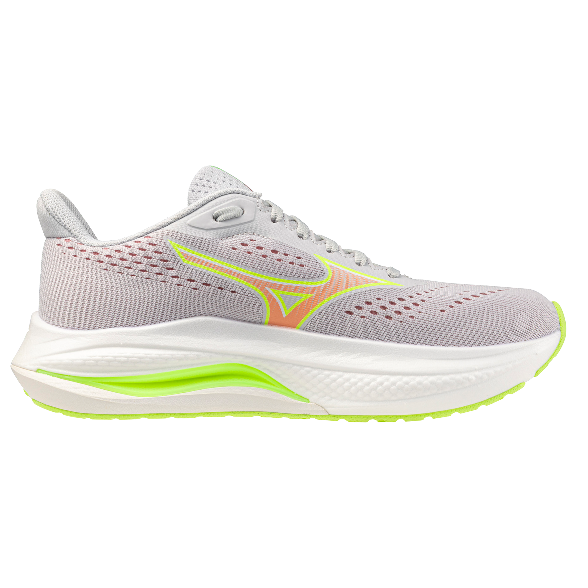 Mizuno Womens Wave Inspire 22 - Cloudscape/Desert Flower/Lime - Stability - AW26
