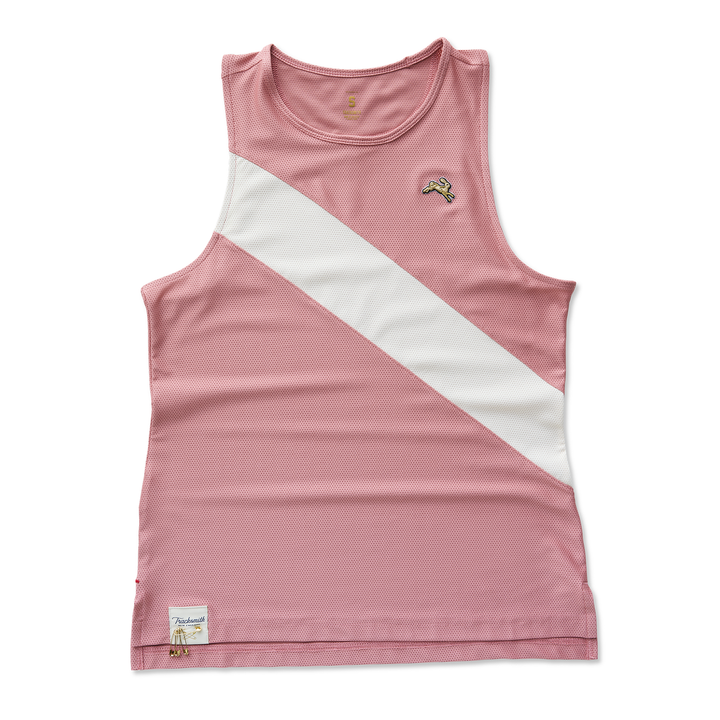 Tracksmith Womens Van Cortlandt Singlet - Dusty Rose/Ivoire - SS26