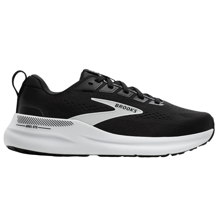 Brooks Womens Ariel GTS 26 Wide - D Width - Black/Grey/White - Stability - SS26