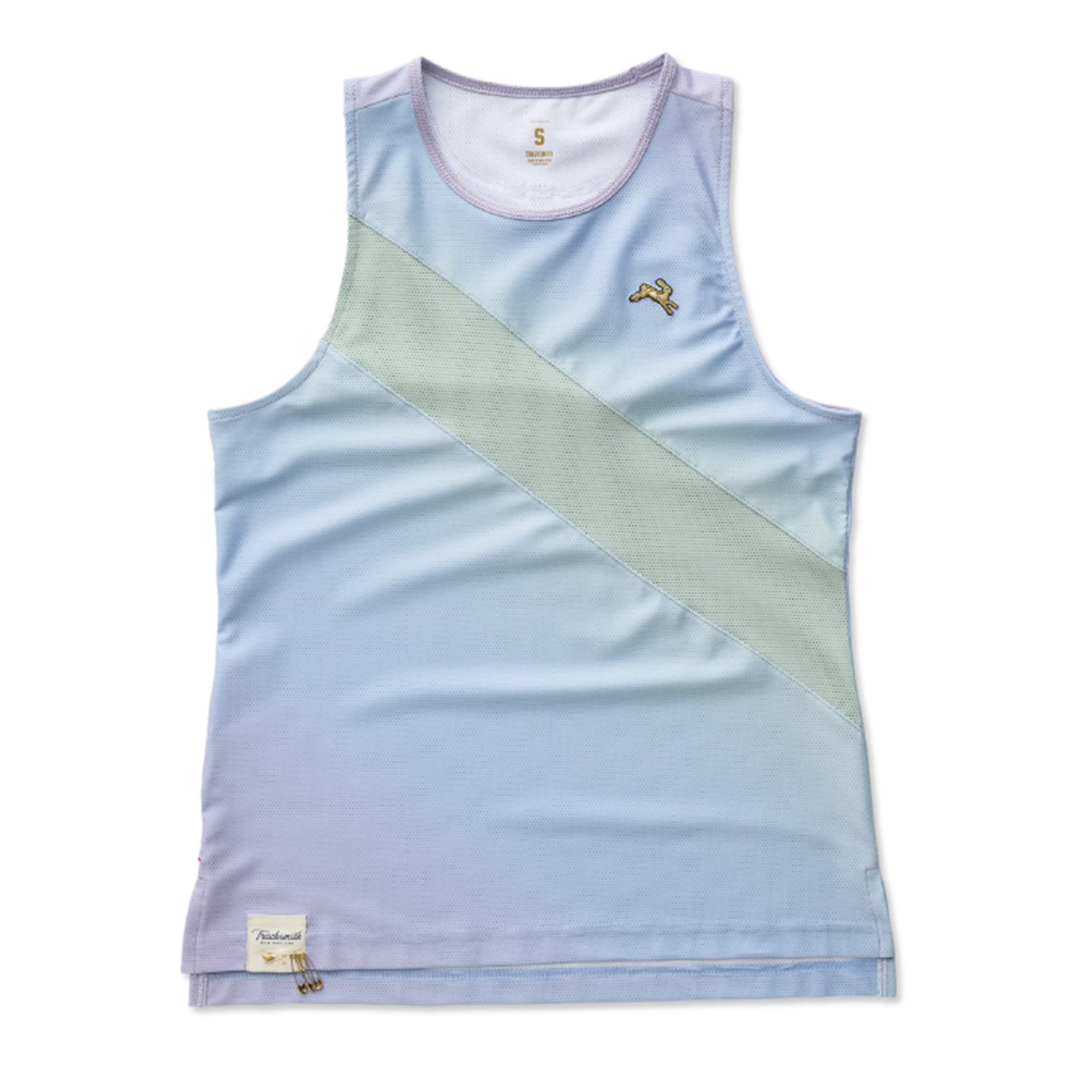 Tracksmith Womens Van Cortlandt Singlet - Imprimé lavande/jadéite - SS26