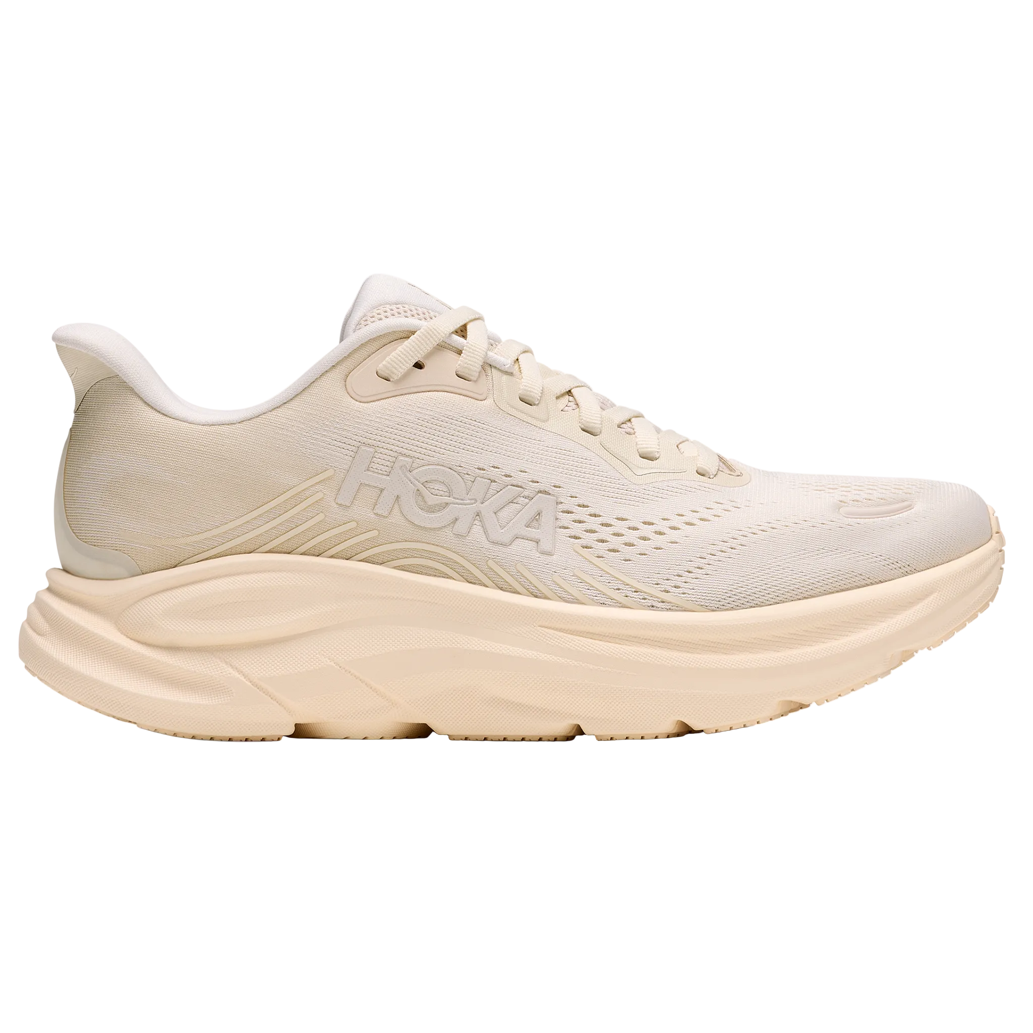 Hoka Womens Clifton 11 - Alabaster/Oat Milk - Neutral - AW26