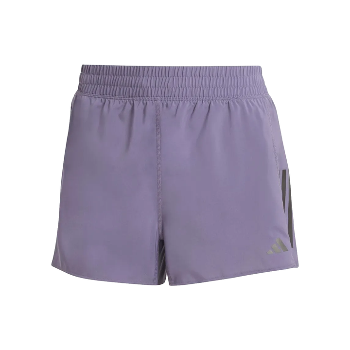 Adidas Womens Own The Run 4" Shorts - Purple