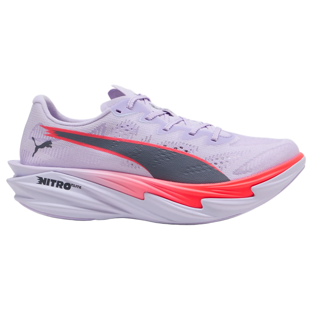Puma Womens Deviate NITRO Elite 4 - Light Lavender/Ultra Red/Inky Depths - Neutral - AW26