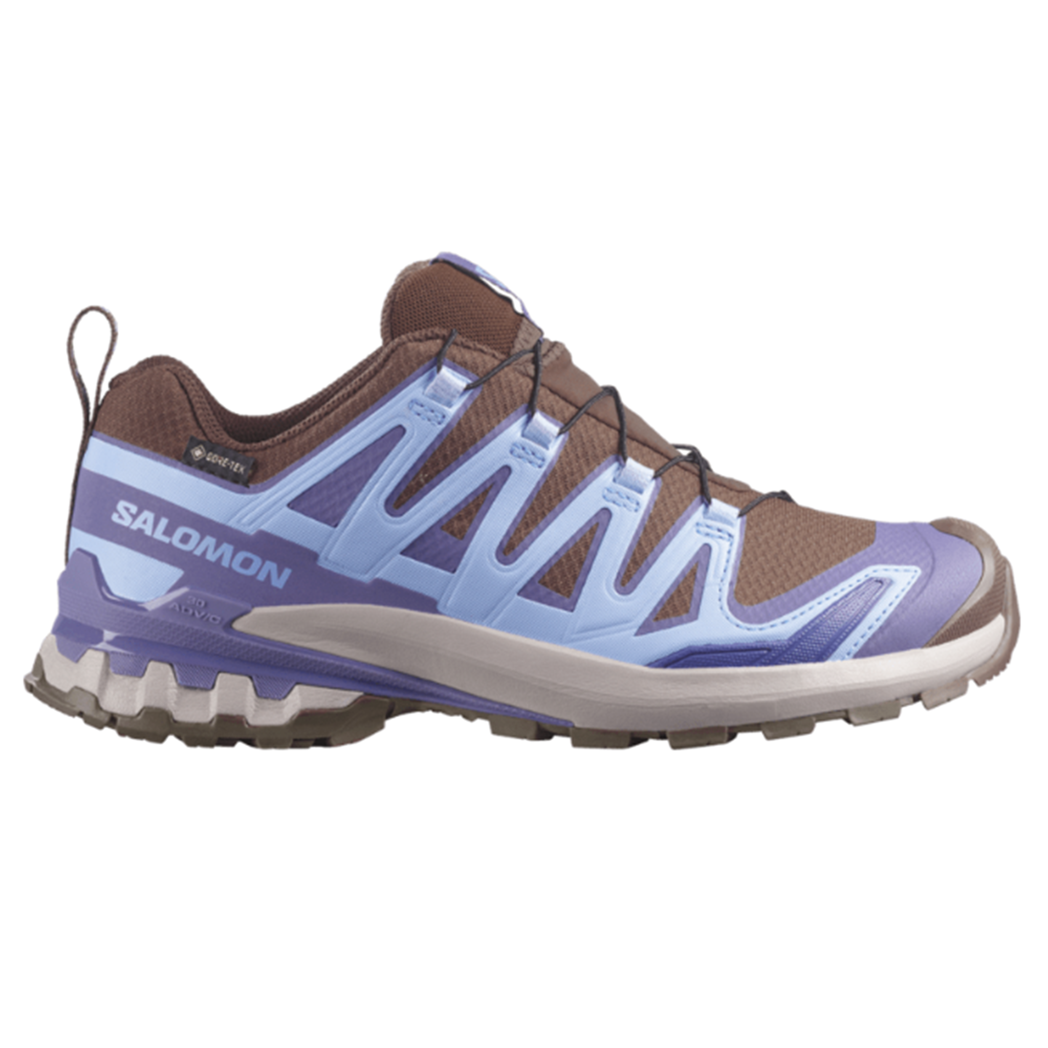Salomon Womens XA Pro 3D V9 GTX - Dark Earth/Brunnera Blue/Heron - Trail - AW26