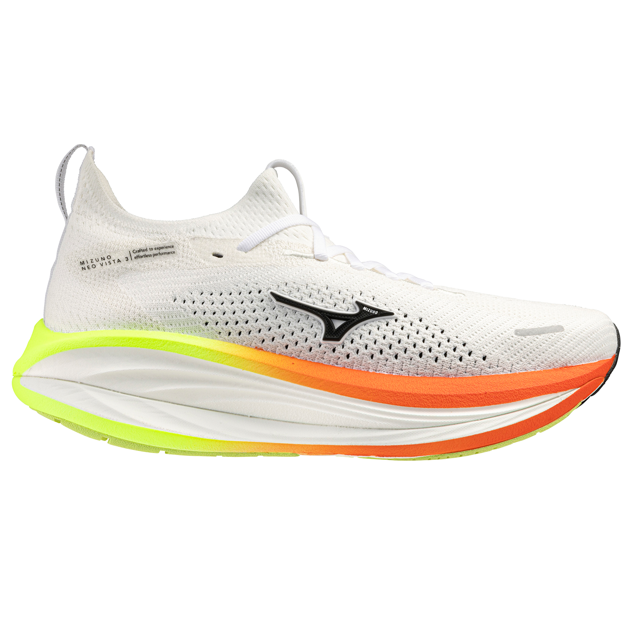 Mizuno Mens Neo Vista 3 - White/Black/Orange - AW26