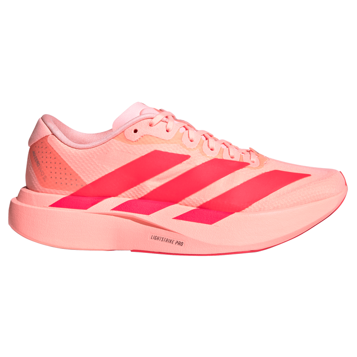 Adidas Womens Adizero Evo SL Woven - Frozen Turbo/Lucid Red/Silver Metallic - Neutral - AW26