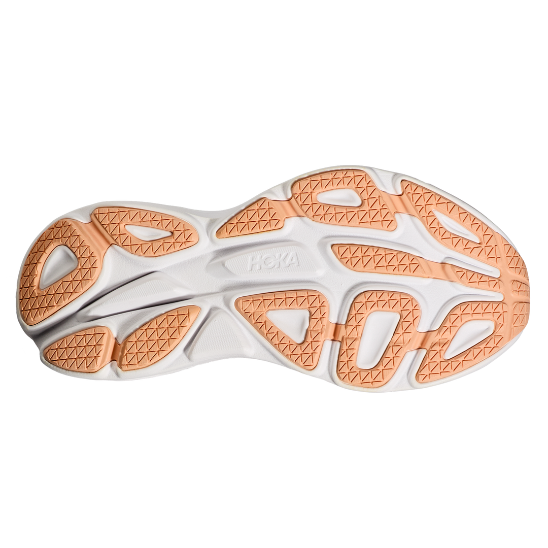 Hoka Womens Bondi 8 - White/Cantaloupe - Neutral