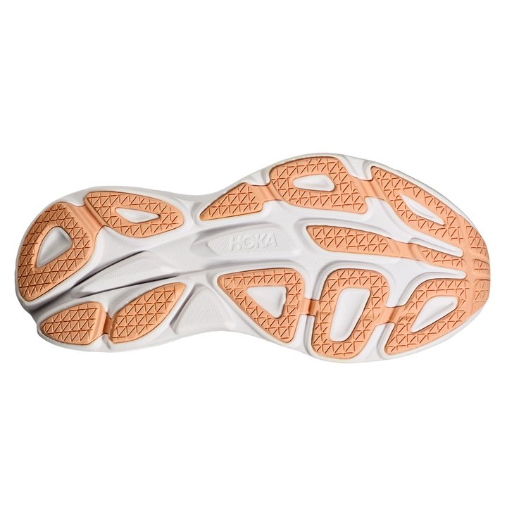 Hoka Womens Bondi 8 - White/Cantaloupe - Neutral