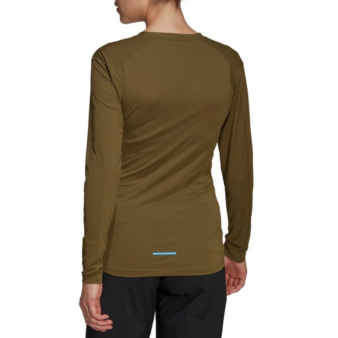 Adidas Womens Long Sleeve Terrex Long Sleeve - Olive