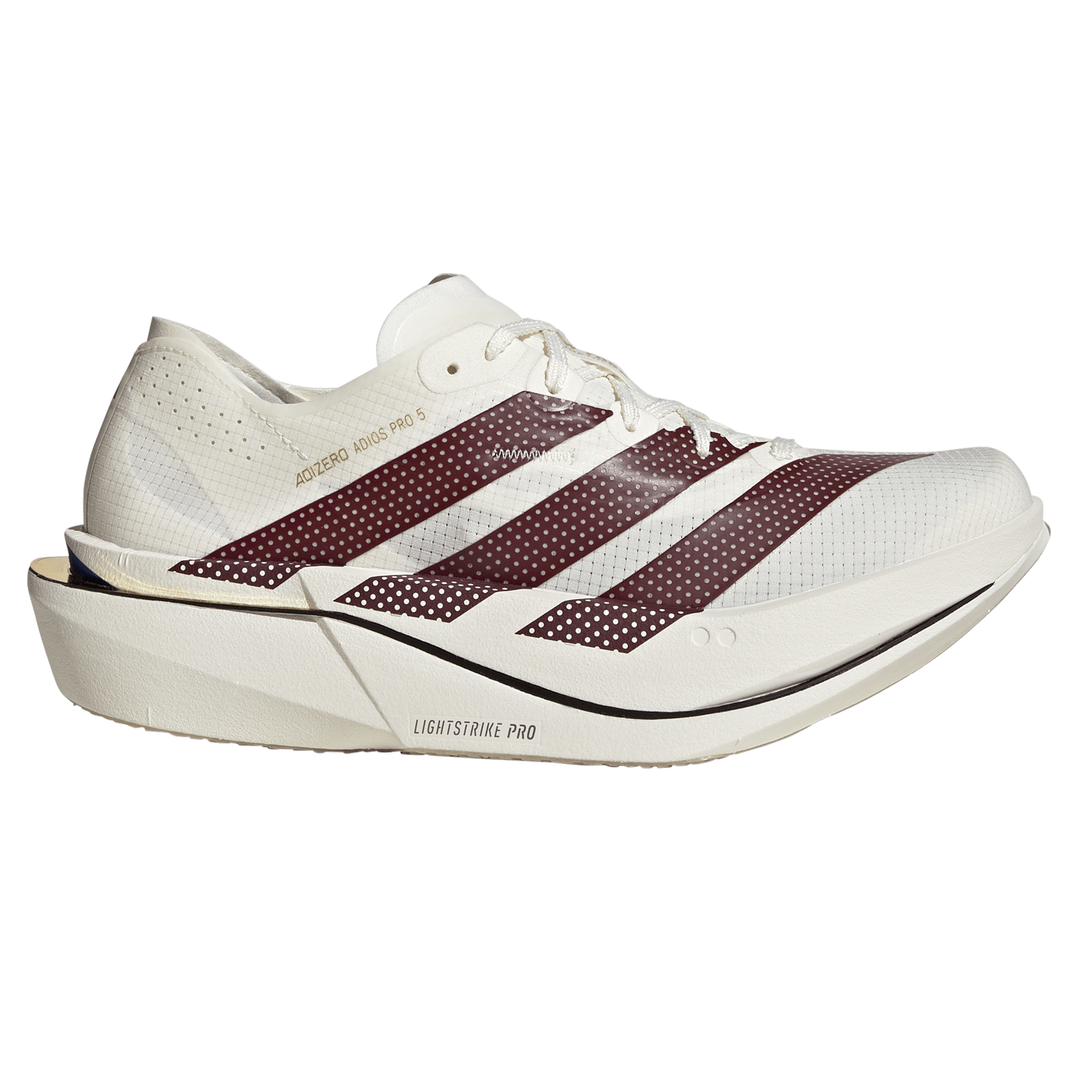 Adidas Womens Adizero Adios Pro 5 - Off White/Shadow Red/Royal Blue - Neutral - AW26