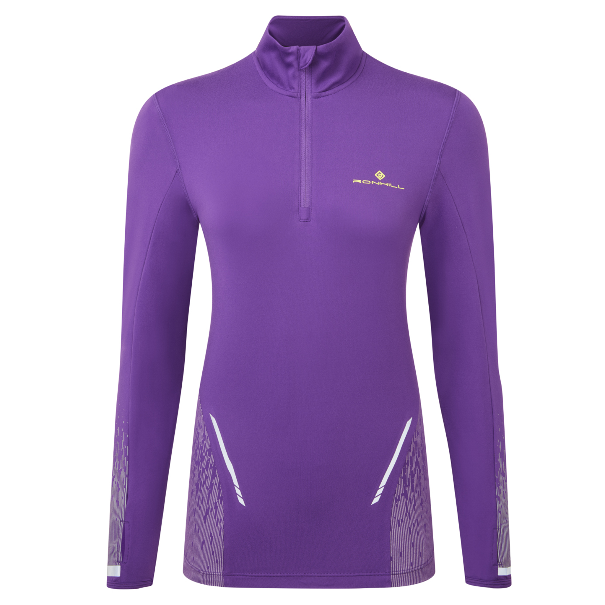 RonHill Womens Tech Reflect 1/2 Zip - Regal Purple/Reflect