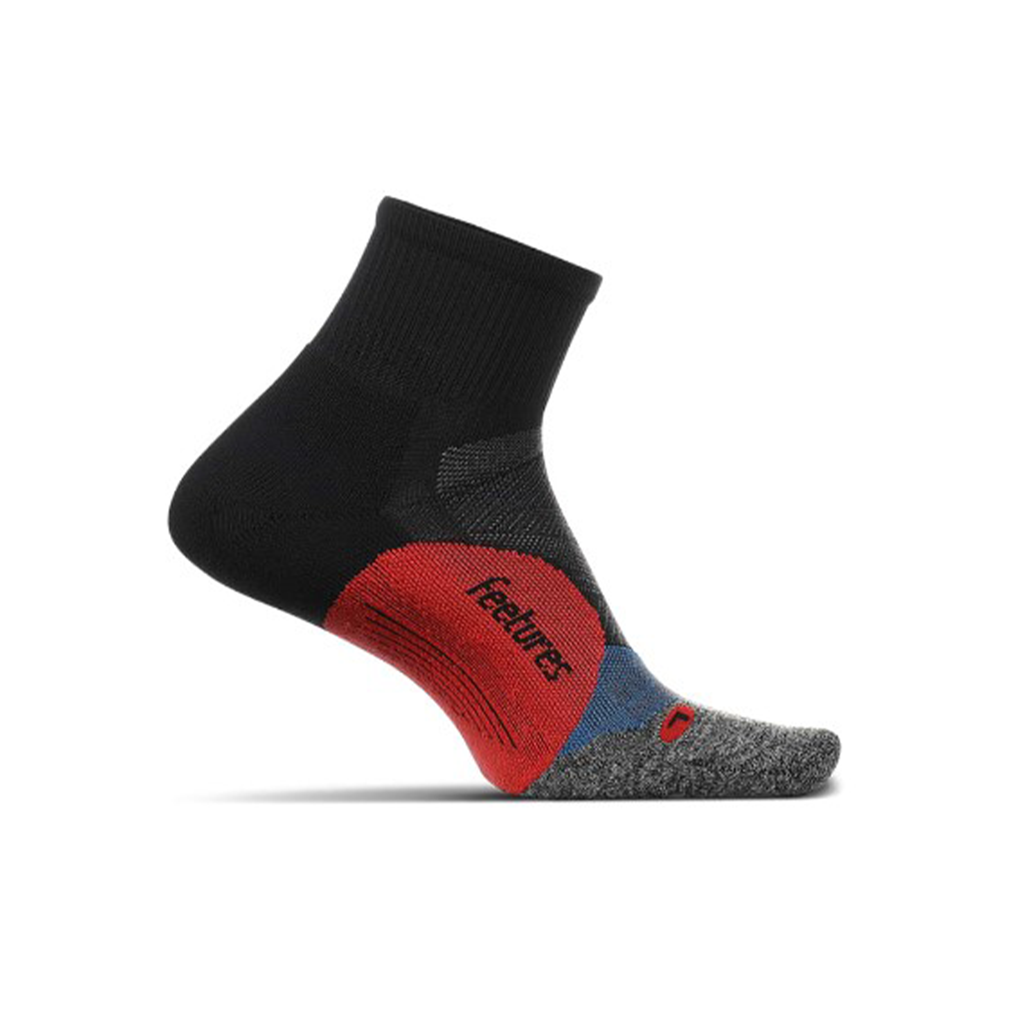 Feetures Elite Light Cushion Quarter - Bounce Black
