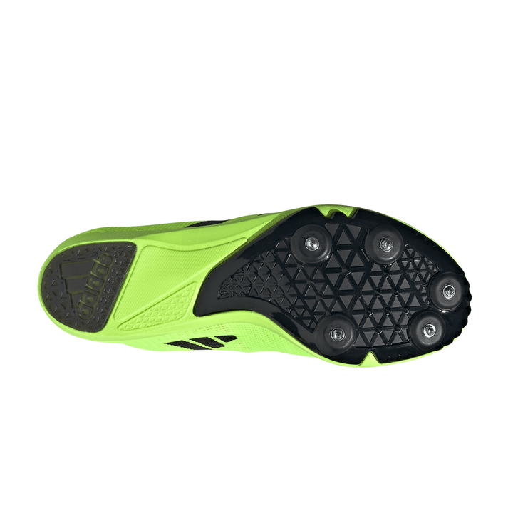 Adidas Allroundstar Junior Running Spikes - Lucid Lemon/Core Black/Silver Metallic - AW25