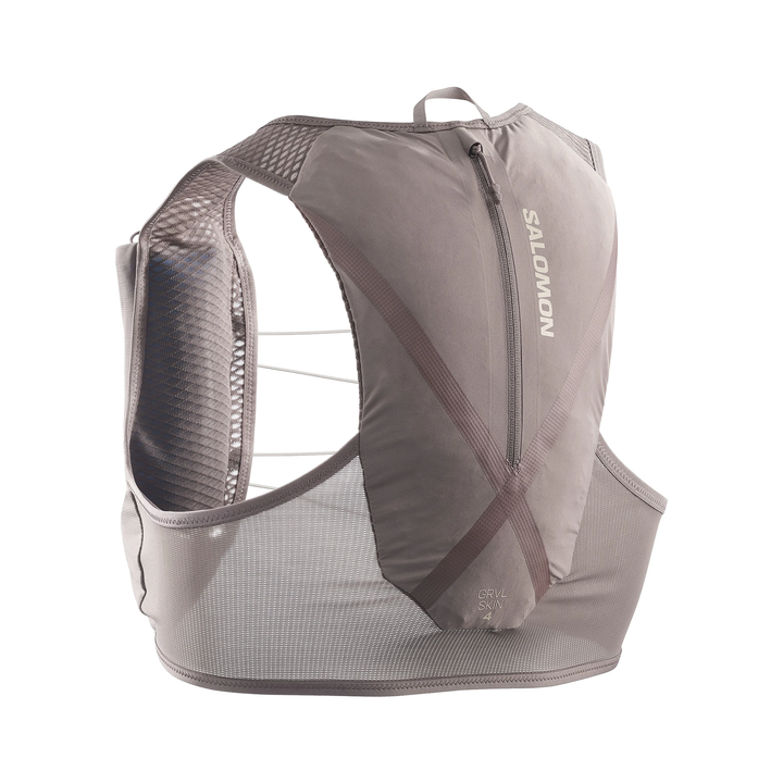 Gilet unisexe avec flasques Salomon GRVL Skin 4 - Iron/Silver Cloud