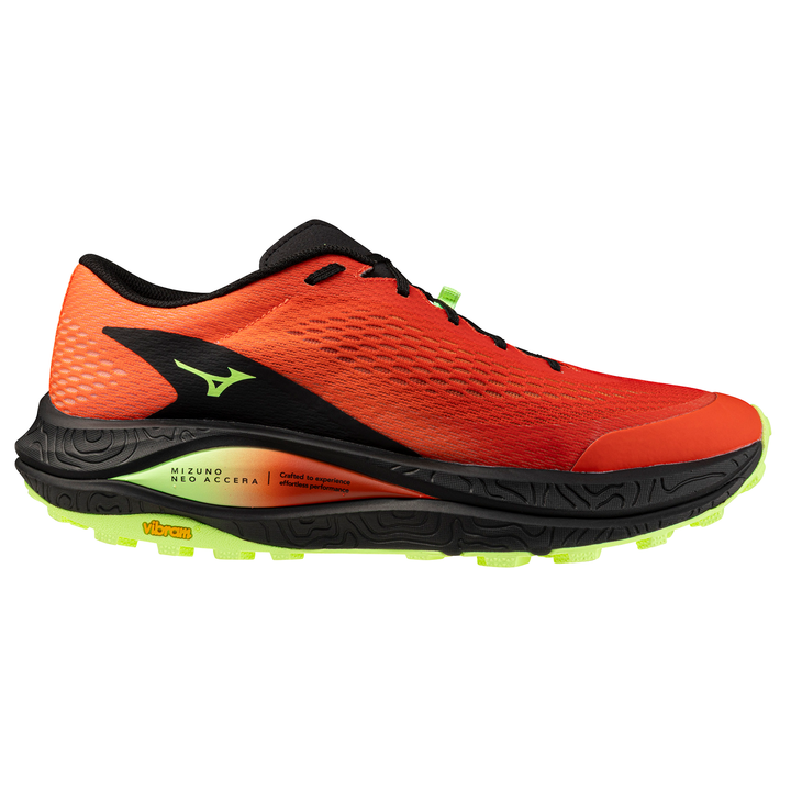 Mizuno Unisex Neo Accera - Orange.com/Lime Pulp/Black - Trail - AW26