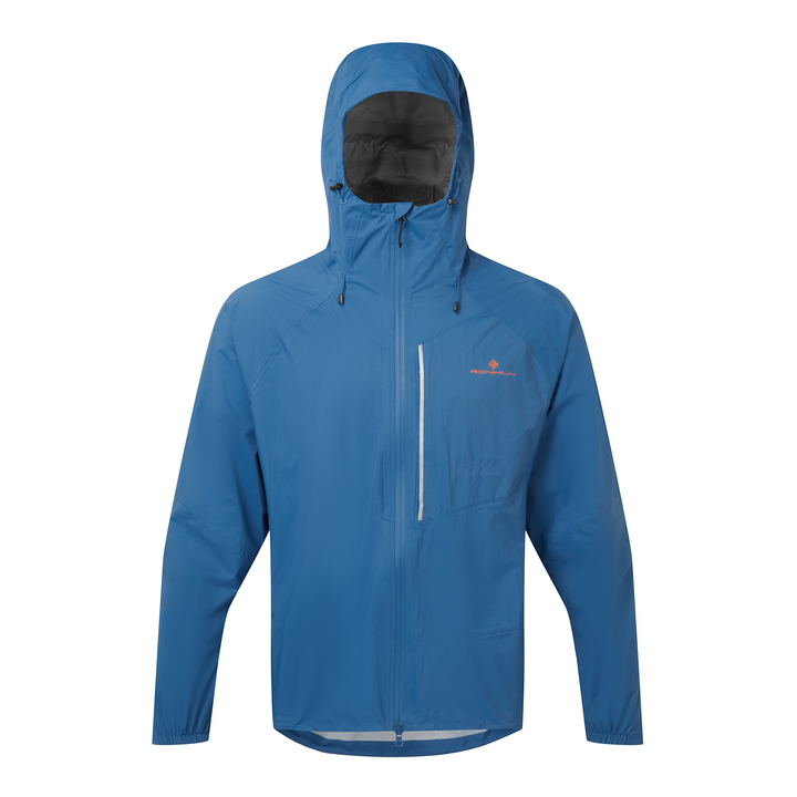 RonHill Mens Tech Storm Jacket - Glacier/Ronhill Red - AW26