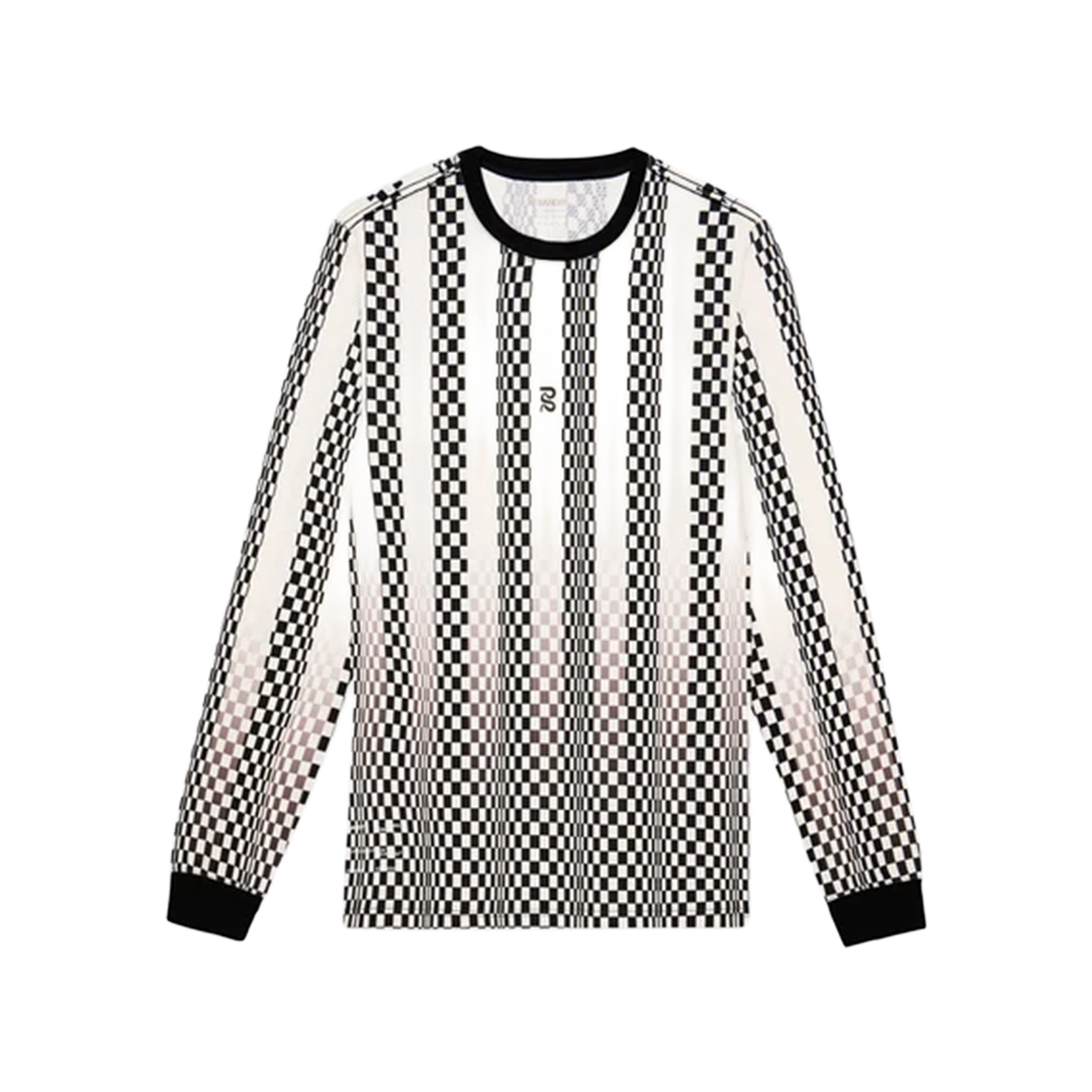 Bandit Mens Micromesh Long Sleeve - Checkerboard Stripe - AW26