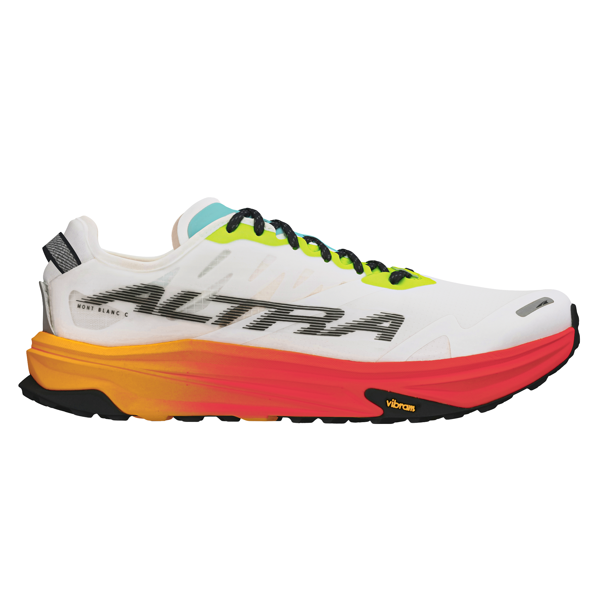Altra Mens Mont Blanc Carbon - White/Orange - Trail - FW25