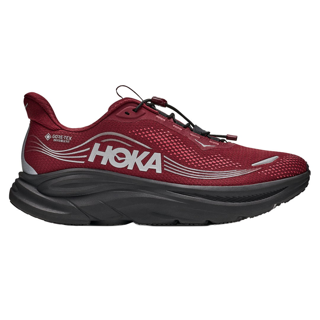 Hoka Mens Clifton 11 GTX - Varsity Burgundy/Carbon Black - Neutral - AW26
