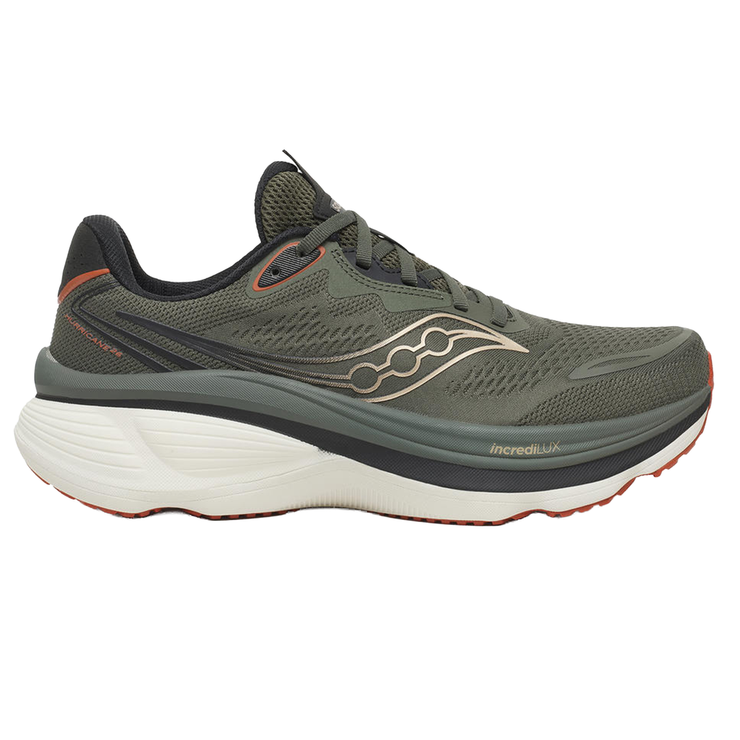 Saucony Mens Hurricane 26 - Fatigue/Black - Stability - AW26