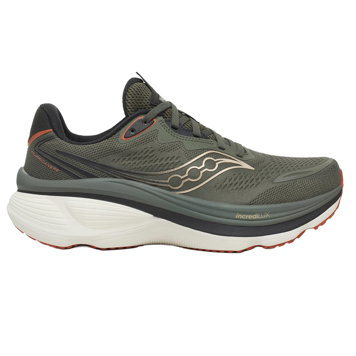 Saucony Mens Hurricane 26 - Fatigue/Black - Stability - AW26