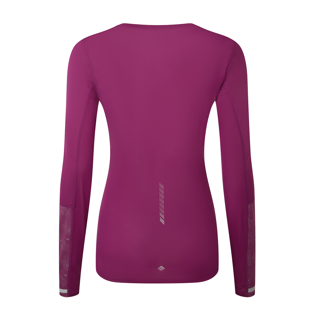 RonHill Womens Tech Reflect L/S Tee - Blackcurrant/Reflect - AW26