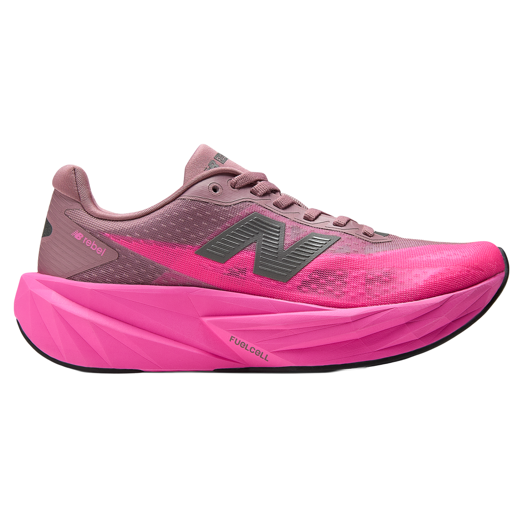 New Balance Womens FuelCell Rebel V5 - Pink Heat/Rosewood - Neutral - SS26