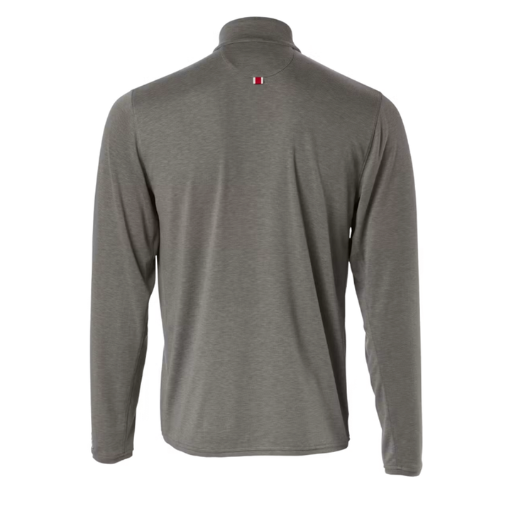 Tracksmith Mens Session Quarter Zip - Brushed Nickel - AW26