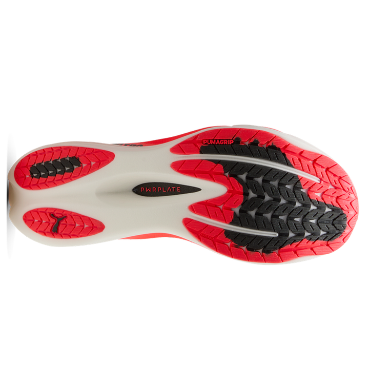 Puma Mens Deviate NITRO 4 - Puma Black/Ultra Red - Neutral - AW26