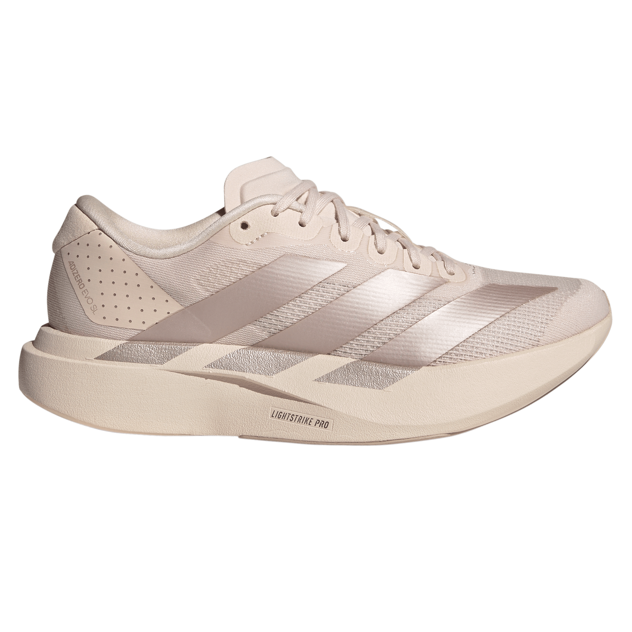 Adidas Womens Adizero Evo SL - Wonder Quartz/Vapour Grey Metallic/Wonder Taupe - Neutral - AW26