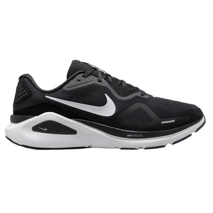 Nike Mens Structure 26 Wide - 2E Width - Black/White/Wolf Grey/Metallic Silver - Stability - SU26
