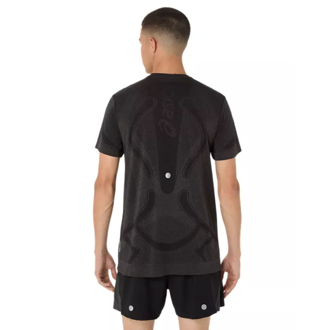 Asics Mens Road Seamless SS Top - Performance Black