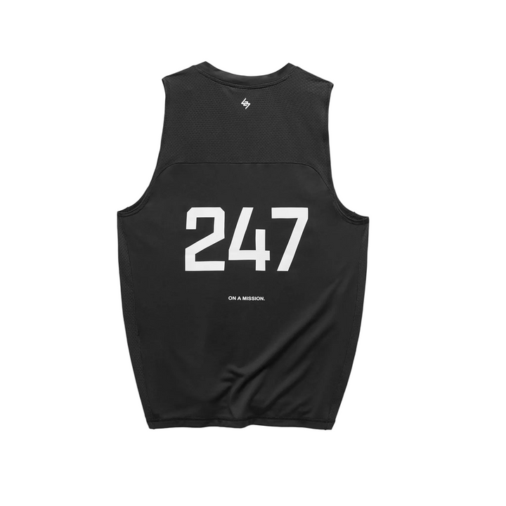 247 Represent Mens Numbers Vest - Jet Black - AW26