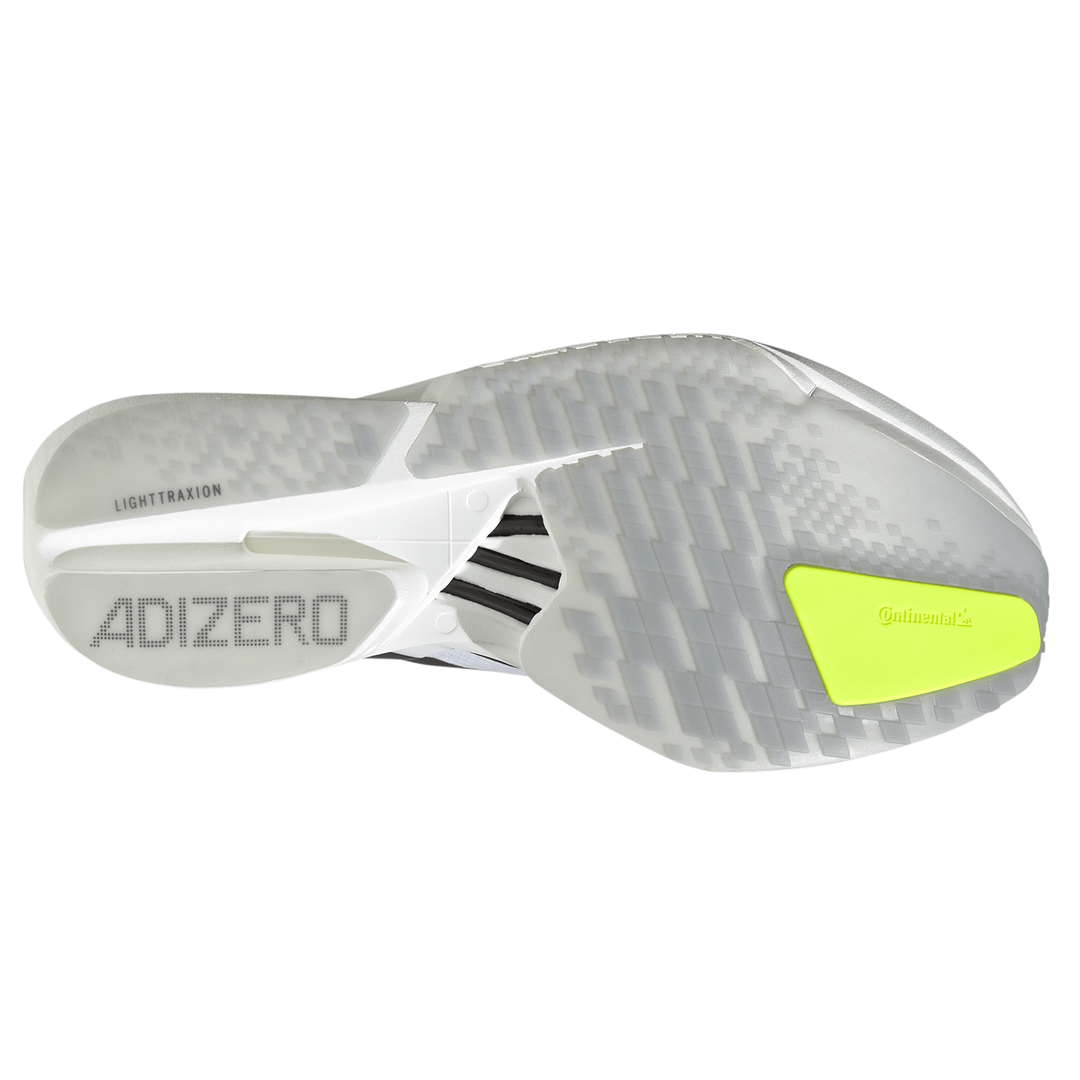 Adidas Mens Adizero Adios Pro 4 - Footwear White/Iron Metallic/Solar Yellow - Neutral - AW26