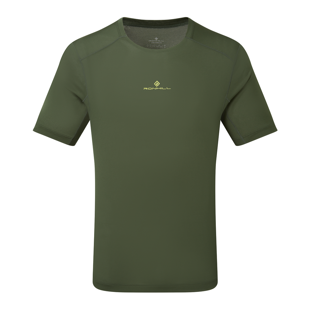 RonHill Mens Tech S/S Tee - Kelp/Zest - AW26