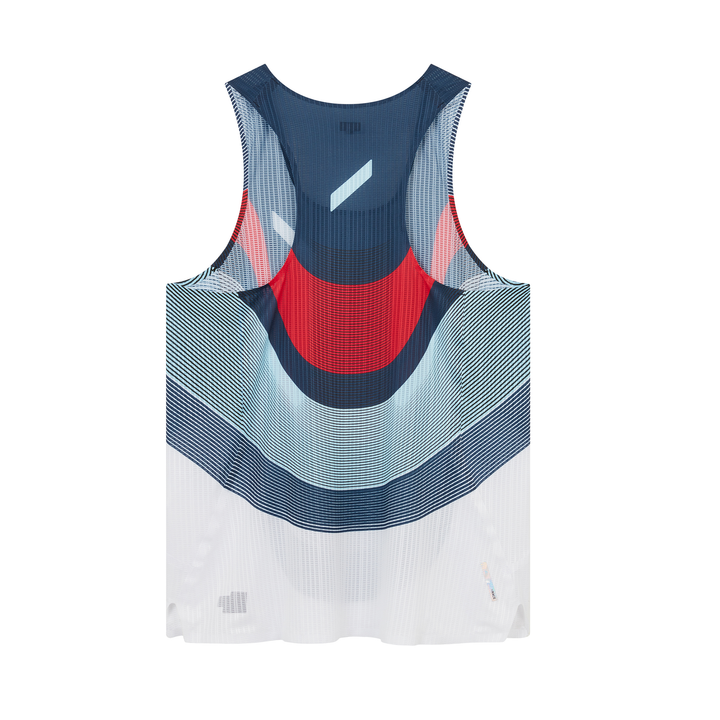 Soar Mens Race Vest 2.0 - Navy/Red/White- SS26
