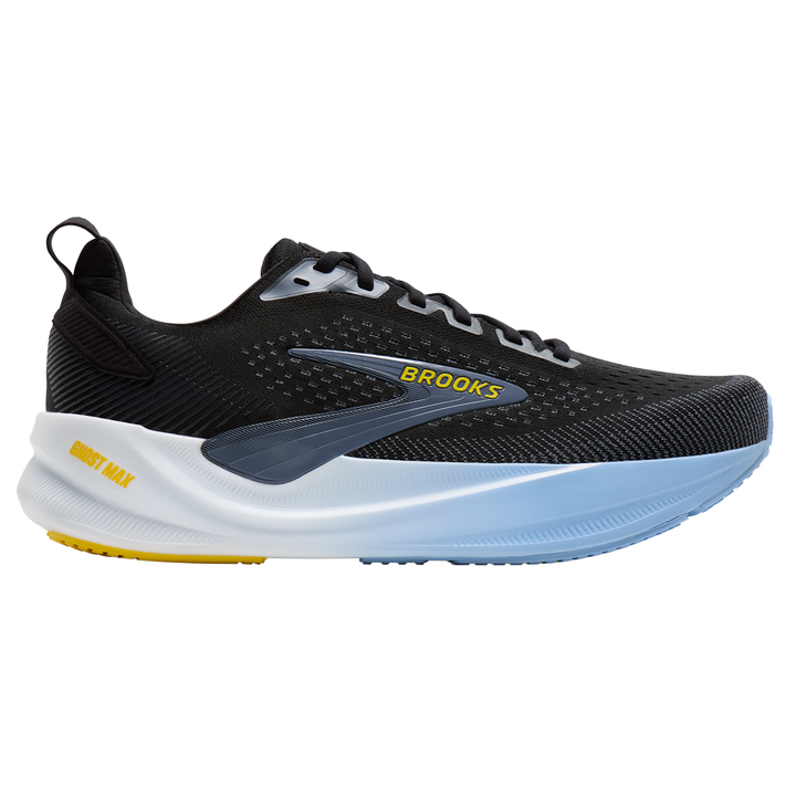 Brooks Mens Ghost Max 4 - Black/Folkstone/Open Air - Neutral - AW26