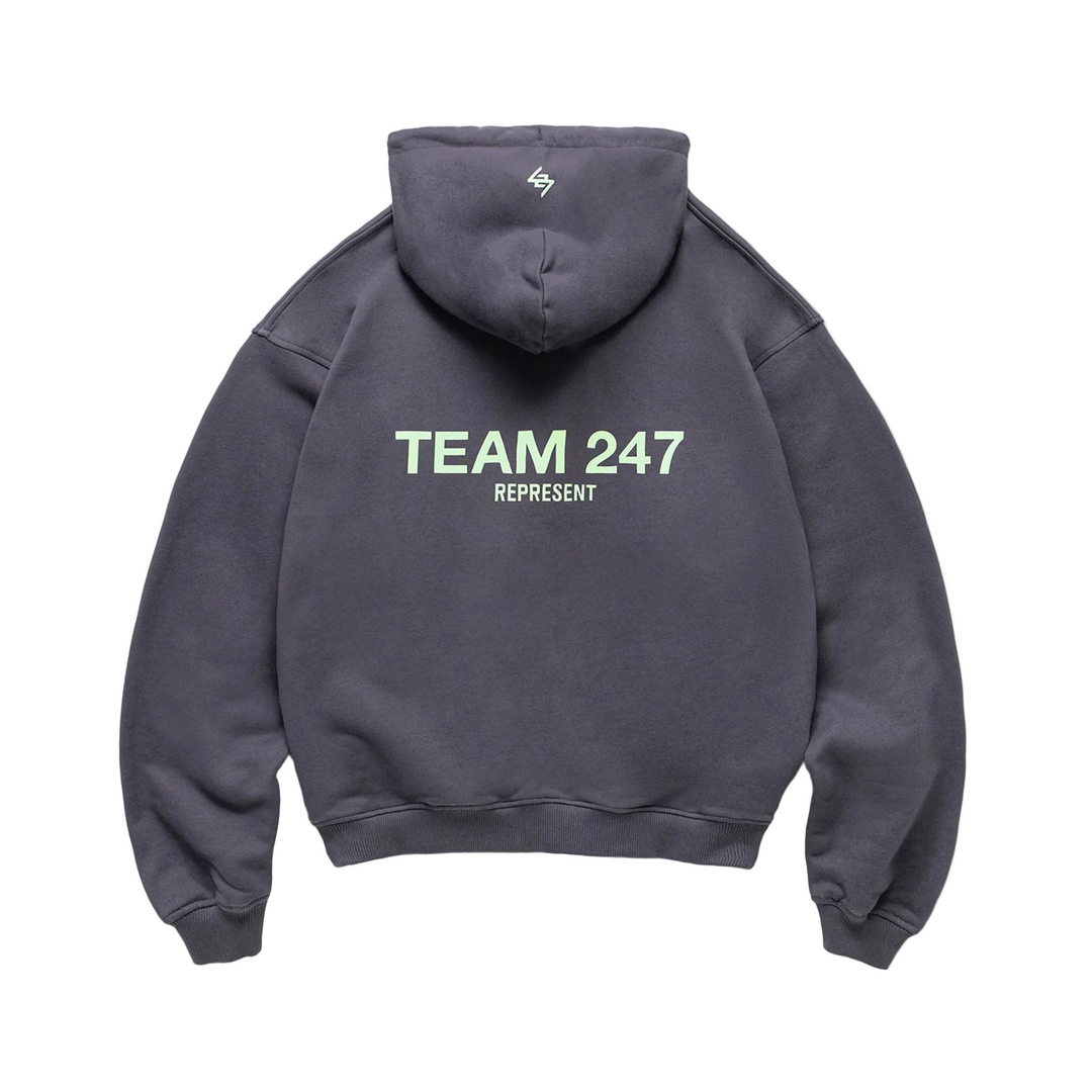 247 Represent Mens Team 247 Oversized Hoodie - Graphene - AW26