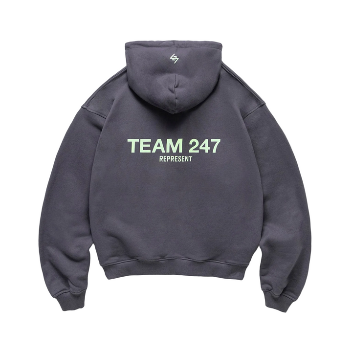 247 Represent Mens Team 247 Oversized Hoodie - Graphene - AW26