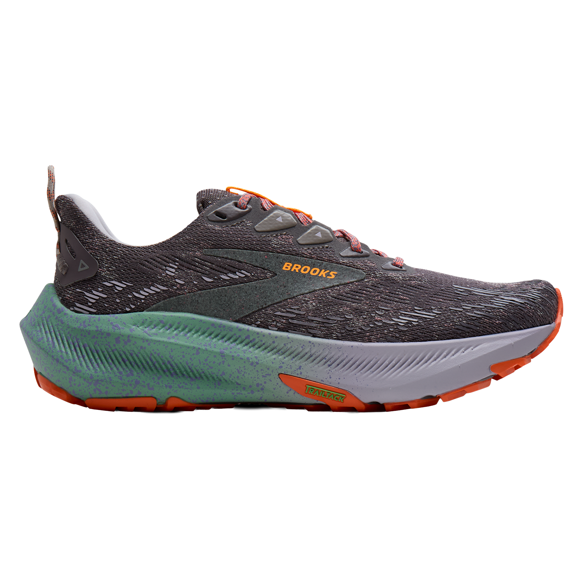 Brooks Womens Ghost Trail - Shark/Jade/Orange - Trail - AW26