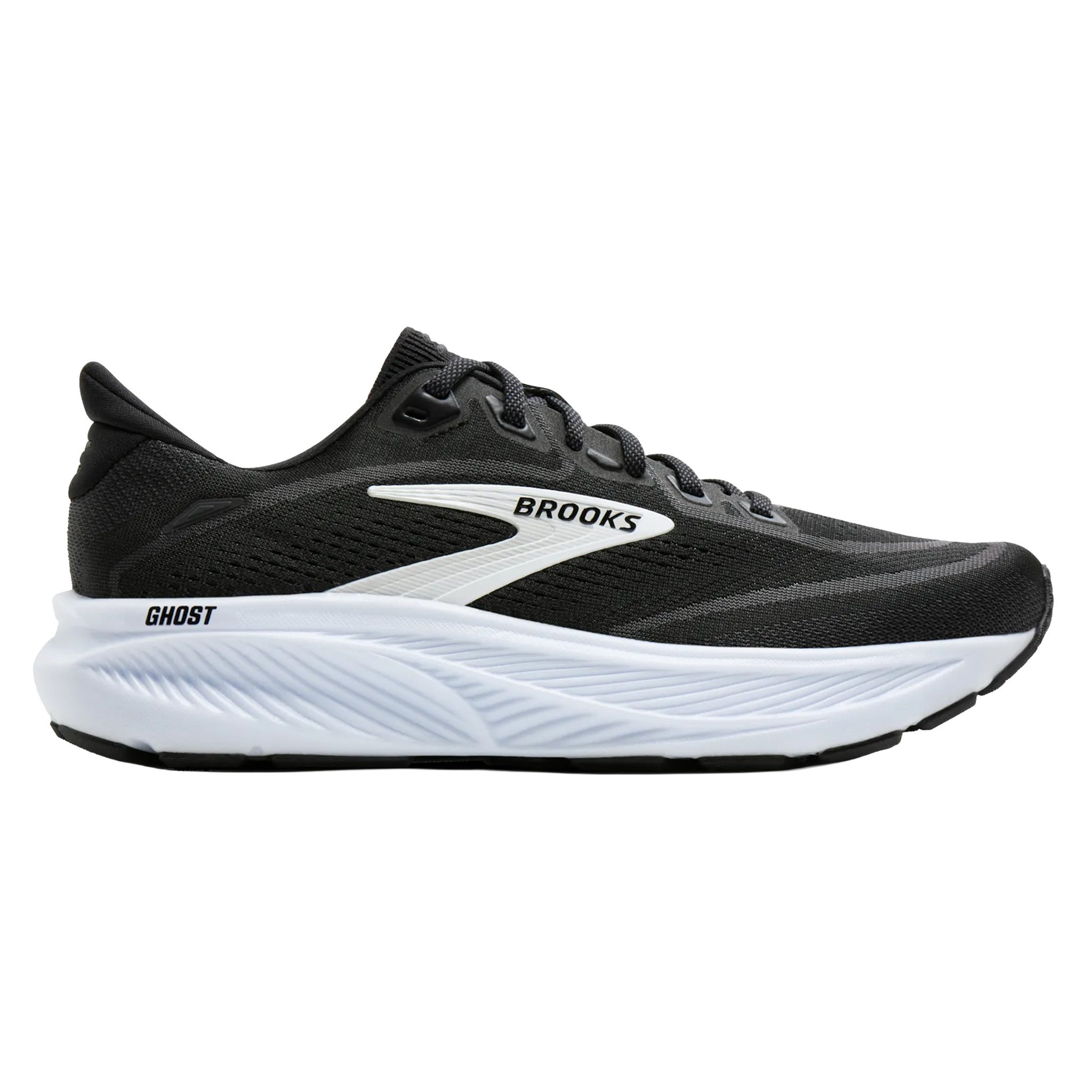 Brooks Womens Ghost 18 - Black/Grey/White - Neutral - AW26